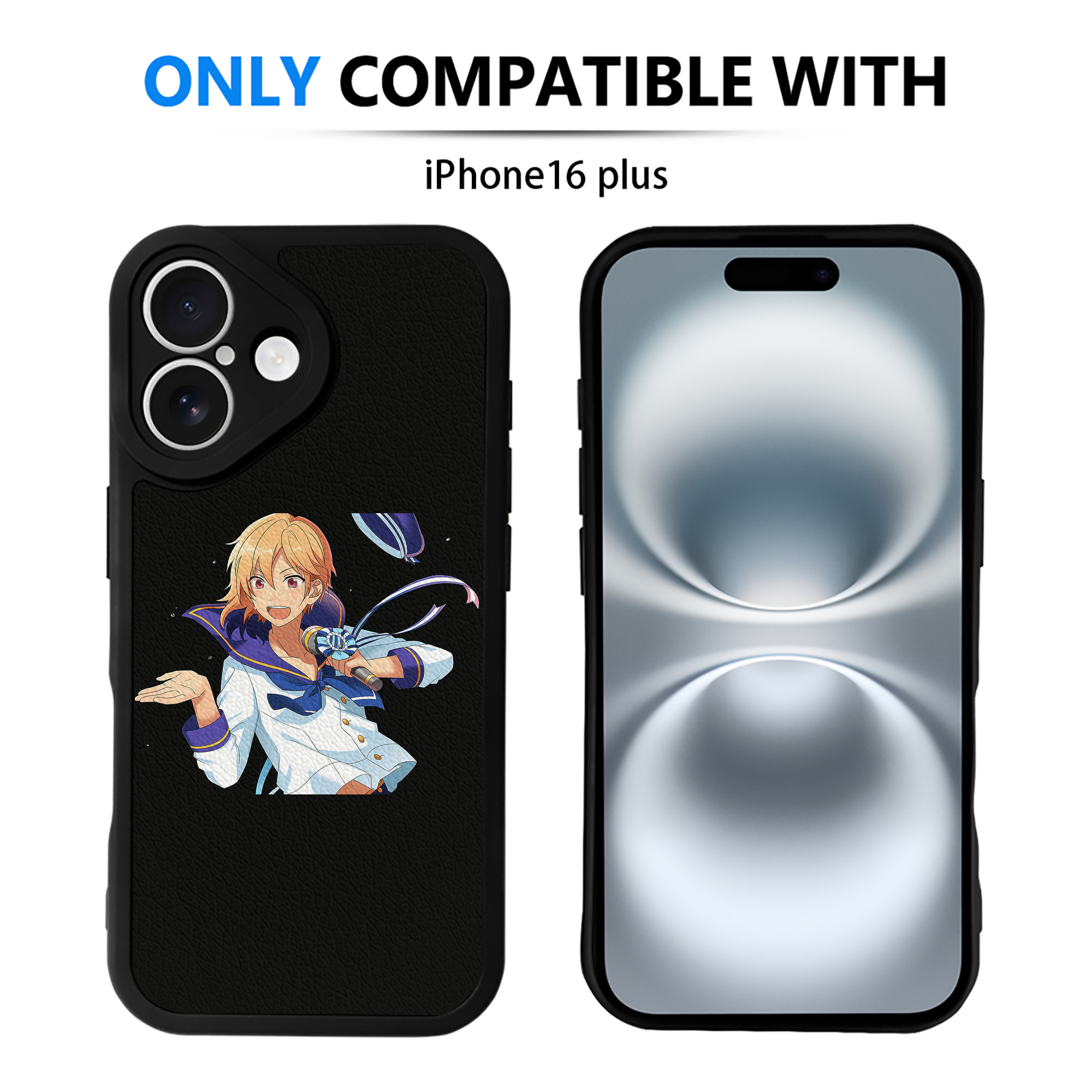 （画像用） あんさんぶるスターズ! Ensemble Stars 【iPhone 16シリーズ対応】シリコンスマホケース（レザー調） 材質：シリコン